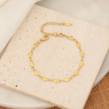Green Stone Beaded Charm Bracelet for Women Girls