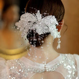 Beaded Crystal Hair Band for Women Party