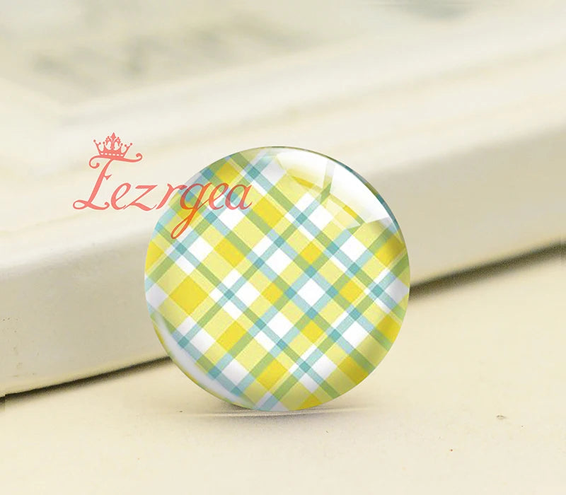 Easter Eggs Spring Flower Bunny Round Glass Cabochons DIY Jewelry Findings
