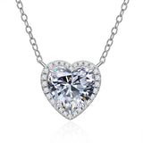 2ct Moissanite Pendant 925 Sterling Silver Wedding Necklace for Women