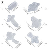 Heart Silicone Mold Keychain Pendant DIY Tool Jewelry Resin Casting Shaker Mold