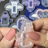 Heart Silicone Mold Keychain Pendant DIY Tool Jewelry Resin Casting Shaker Mold
