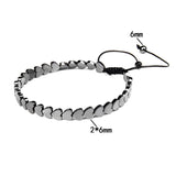 Hematite Braid Bracelet Men Women Health Jewelry Gift