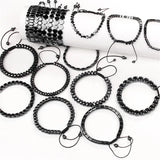 Hematite Braid Bracelet Men Women Health Jewelry Gift