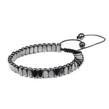 Hematite Braid Bracelet Men Women Health Jewelry Gift