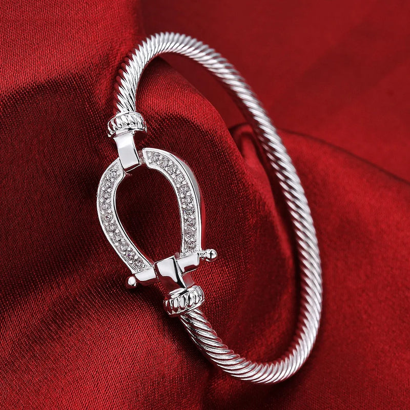 Horseshoe Bracelet Hoof Bangle