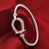 Horseshoe Bracelet Hoof Bangle