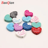 10Pcs/Lot Heart Spacer Beads for DIY Jewelry Making