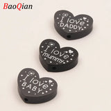 10Pcs/Lot Heart Spacer Beads for DIY Jewelry Making