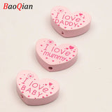 10Pcs/Lot Heart Spacer Beads for DIY Jewelry Making
