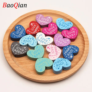 10Pcs/Lot Heart Spacer Beads for DIY Jewelry Making