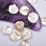 Irregular 13-15mm Freshwater Pearl Earrings
