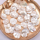 Irregular 13-15mm Freshwater Pearl Earrings