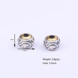 925 Silver Lucky Symbol Loose Beads DIY Jewelry Findings