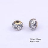 925 Silver Lucky Symbol Loose Beads DIY Jewelry Findings