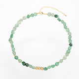 Natural Stone Beaded Choker Necklace Vintage Style Gift