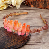 Golden Crystal Tiaras Crowns Queen Headdress Wedding Hair Accessories