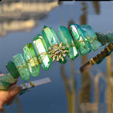 Golden Crystal Tiaras Crowns Queen Headdress Wedding Hair Accessories