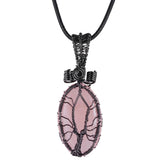 Tree Of Life Crystal Stone Pendant for Jewelry Making
