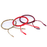 Red Rope Bracelet Tibetan Buddhist Lucky Charm Bracelet