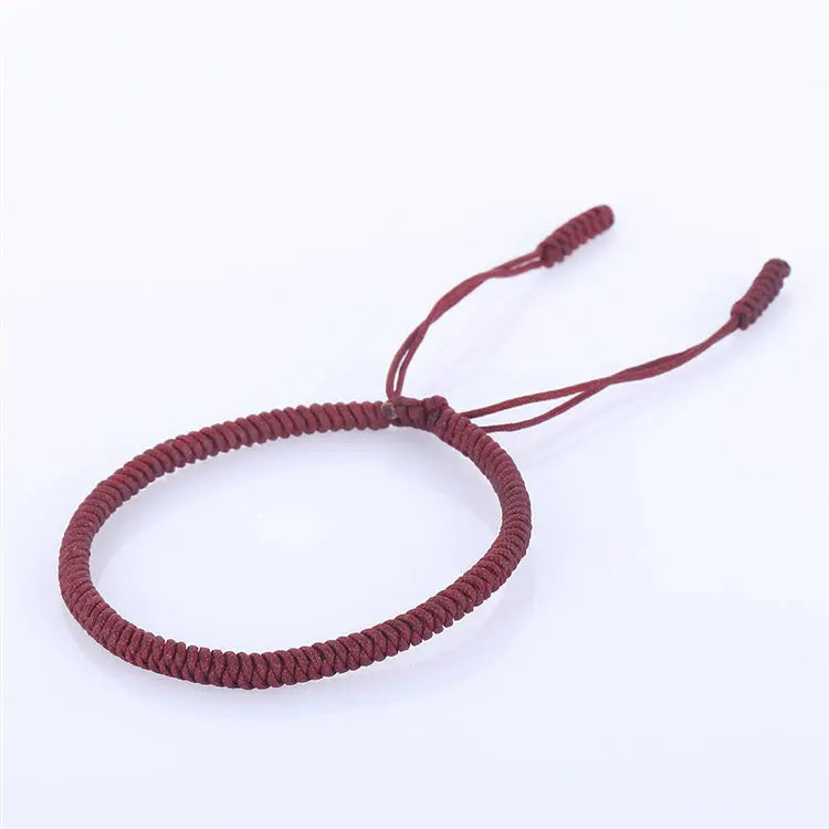Red Rope Bracelet Tibetan Buddhist Lucky Charm Bracelet