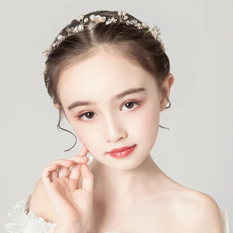 Floral Headband for Girls - Bridal Hair Accessory