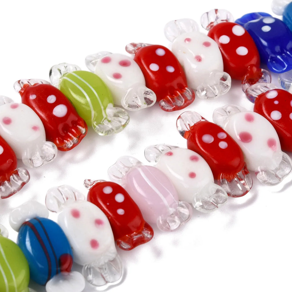 Colorful Christmas Sock Santa Claus Candy Loose Spacer Beads