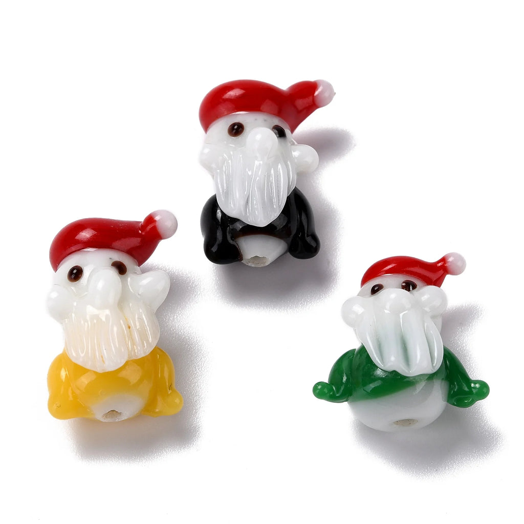 Colorful Christmas Sock Santa Claus Candy Loose Spacer Beads