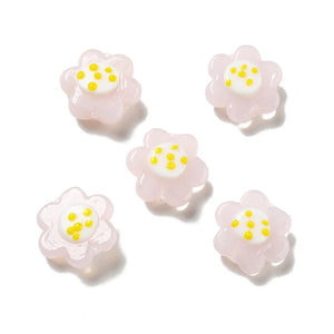 Floral Lampwork Glass Beads for Jewelry Necklace Bracelet Earrings DIY