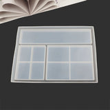 Large Storage Tray Resin Mold Multigrid Sorted Storage Dish Silicone Resin Mold