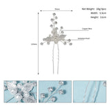 Leaf Pearl Hair Pins Set 3pcs Bridal Wedding Hair Accessories
