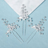 Leaf Pearl Hair Pins Set 3pcs Bridal Wedding Hair Accessories