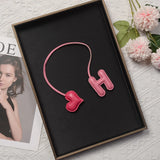 Leather Pendant Sheepskin Heart Letter Car Pendant Women's Bag Handle