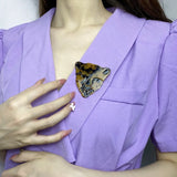 Leopard Head Brooches Acrylic Safety Pins Coat Jackets Decoration
