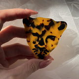 Leopard Head Brooches Acrylic Safety Pins Coat Jackets Decoration