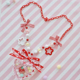Lolita Sweet Tie Necklace Donut Accessories Love Necklace Sweet Series