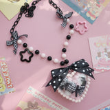 Lolita Sweet Tie Necklace Donut Accessories Love Necklace Sweet Series