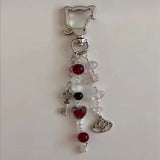 Sweet Star Heart Pearl Keychain for Girlfriend Y2K