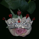 Crown Brooch Jewelry Pageant Blingbling Crystal Lapel Pin Gift