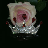 Crown Brooch Jewelry Pageant Blingbling Crystal Lapel Pin Gift