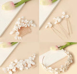 Freshwater Pearls Bridal Tiara Wedding Crown Hair Jewelry