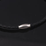 Magnetic Crystal Rhinestone Charm Leather Wrap Bracelet for Women