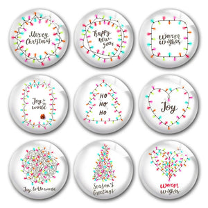 Christmas Winter Glass Cabochons for DIY Jewelry Making