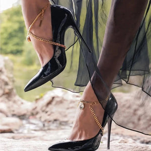 Cuban Chain High Heel Anklet Foot Jewelry