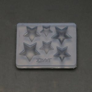 3D Carving Star Nail Art Silicone Mold Small Star Charm Resin Casting Mold