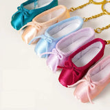 Mini Ballet Shoe Keychain Gift Pointe Shoes Key Ring Pendant