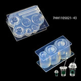 Hollow Milk Bottles Cup Straw Silicone Resin Molds DIY Pendant Keychain