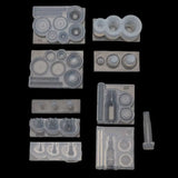 Mini Hollow Milk Bottles Cup Straw Silicone Resin Molds Craft Tools