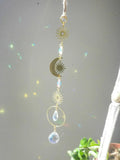 Mini Stars & Moon Suncatcher Car Charm Personalized Crystal Sun Catcher