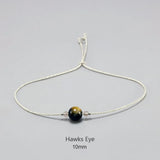Moonstone Bracelet 925 Silver with Crystal Beads for Women